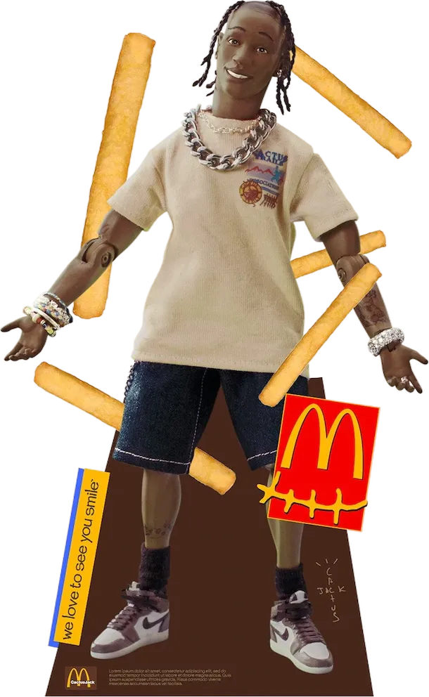 Travis Scott x McDonalds Action Figure Life-Size Cutout